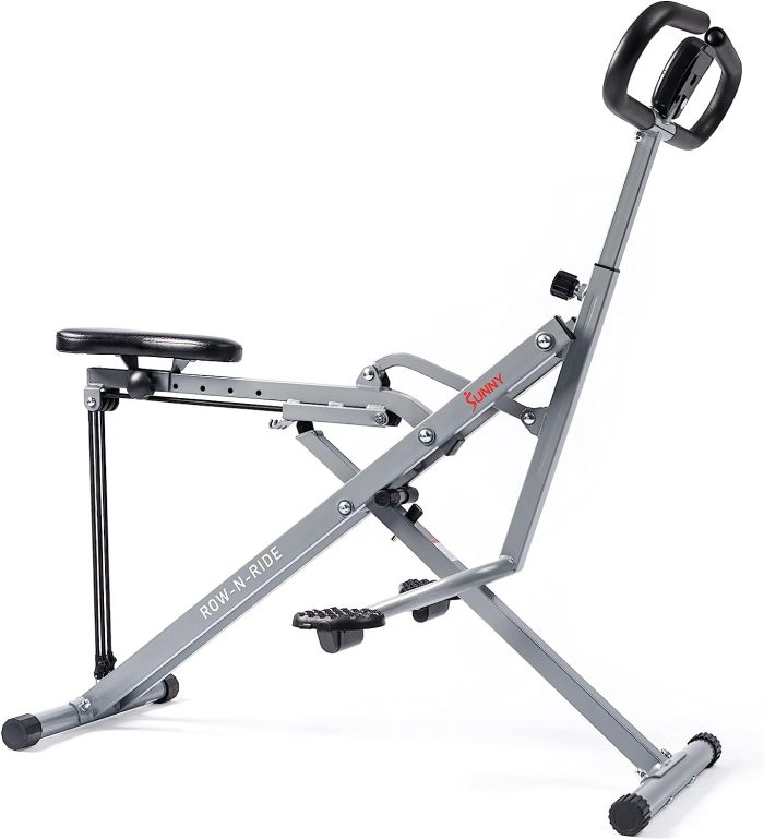 Sunny Health & Fitness Squat Assist Row-N-Ride® Trainer for Glutes Workout